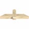 Ekena Millwork Eugene Rough Sawn Timber Gable Bracket, Douglas Fir, 48"W x 18"H x 6"D x 6"F, 9/12 Pitch GBW048X18X0606EUG00RDF - alternate 3